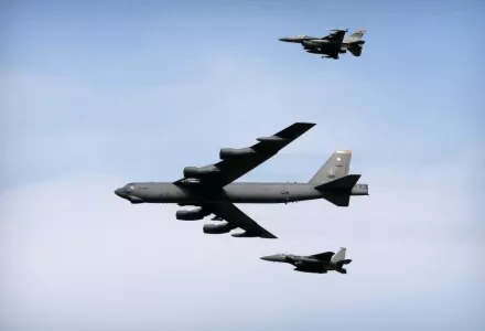  U.S. Air Force B-52 bomber flying