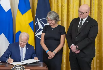 Following the onset of Russia's 2022 full-scale invasion of Ukraine, then-U.S. President Joseph Biden emerged as a strong supporter of Alliance membership for Finland and Sweden.