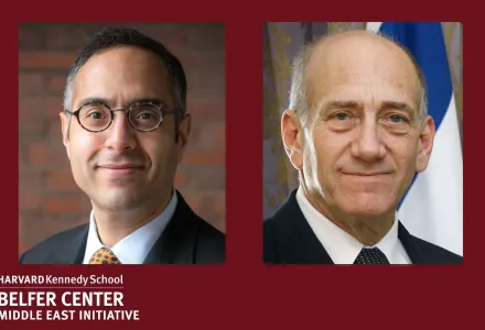 Tarek Masoud, Ehud Olmert 