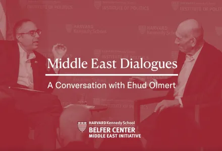 Tarek Masoud, Ehud Olmert 