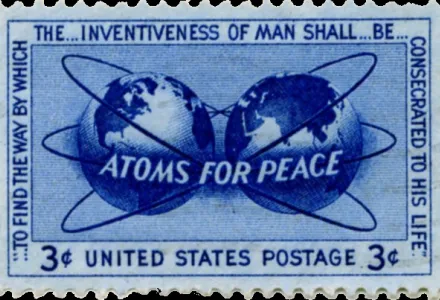 Atoms for Peace Commemorative U.S. Postage Stamp