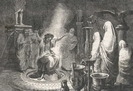 The Oracle of Delphi Entranced