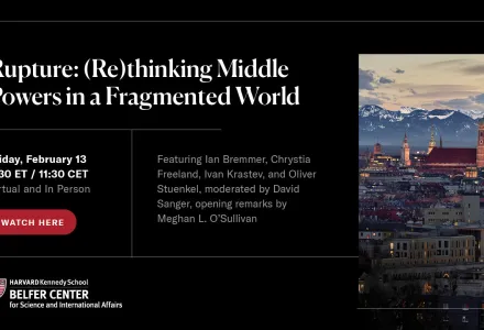 Rupture: (Re)thinking Middle Powers in a Fragmented World 