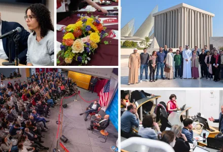 collage of key images from MEI events and activities