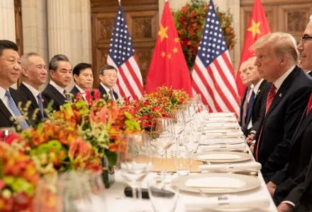 US and PRC delegation at the 2018 G20 Buenos Aires Summit 