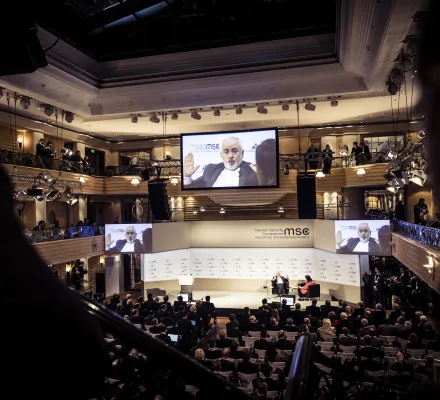 A view of the main conference hall