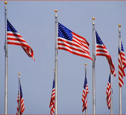 U.S. Flags at the Washington Monument (DC) May 2015