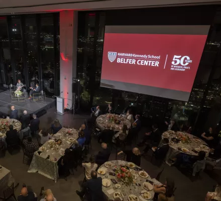 Belfer 50th Reunion Dinner - overview of all gala attendees. May 2024. 
