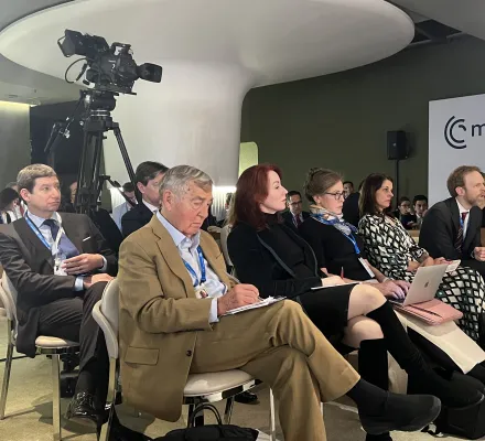 Participants at the Adversarial Alignment conversation at MSC, 2025