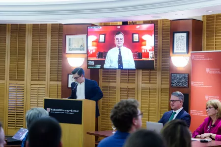 Ilya Sergeevich Timtchenko introduces Ukraine’s Foreign Minister Dmytro Kuleba