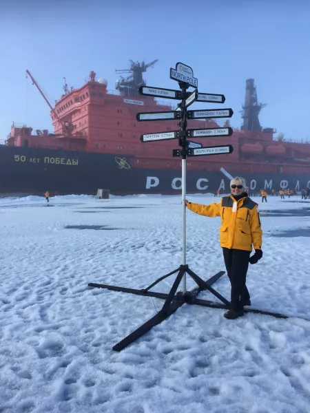Fran Ulmer at the North Pole