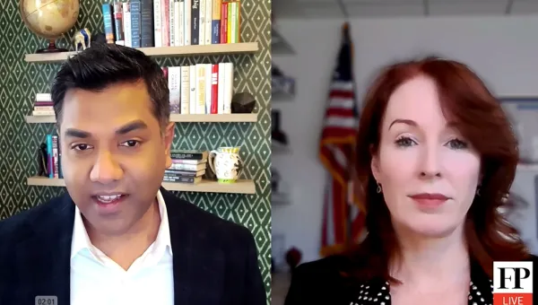 Meghan O'Sullivan is interviewed on Foreign Policy Live